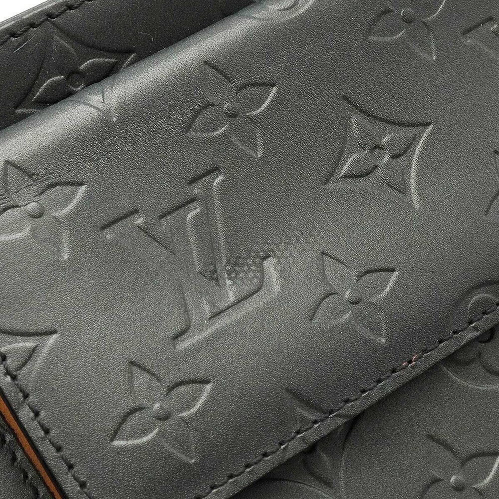 LOUIS VUITTON Monogram Matte Alston Shoulder Bag Hobo Noir Black - Picture 7 of 9